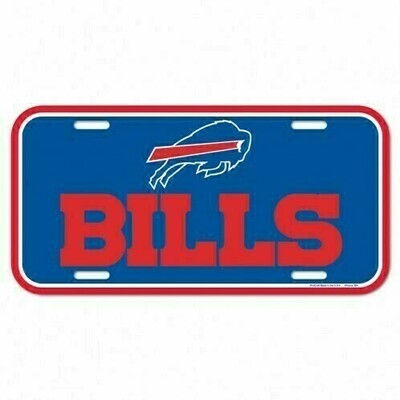 Buffalo Bills Plastic License Plate