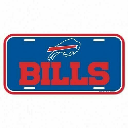 Buffalo Bills Plastic License Plate