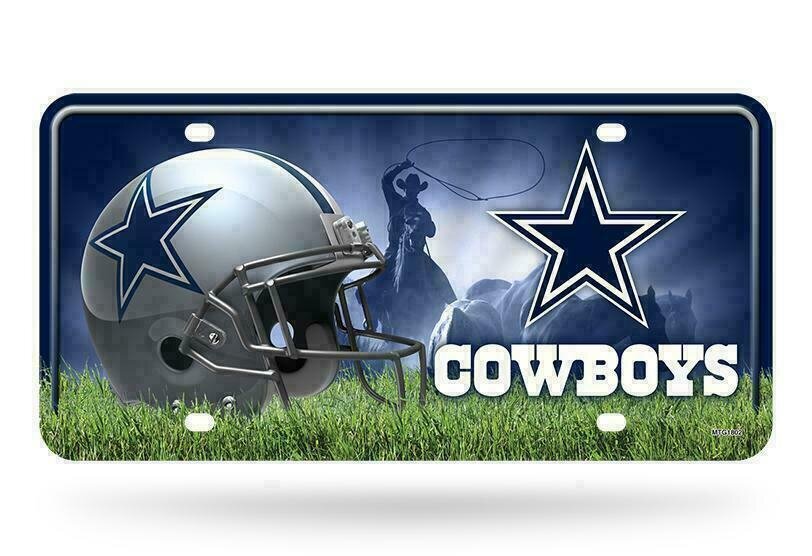 Dallas Cowboys Lightweight Metal License Plate
