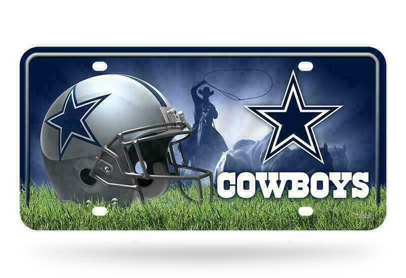Dallas Cowboys Lightweight Metal License Plate