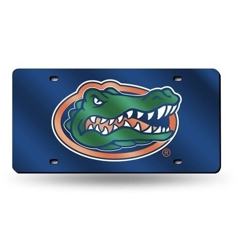 Florida Gators Laser Tag Colored License Plate