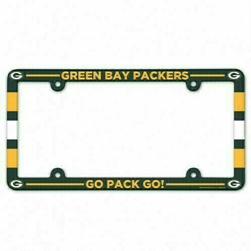 Green Bay Packers Plastic License Plate Frame Green Bay Packers Plastic License Plate Frame