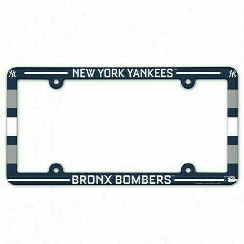 New York Yankees Team Plastic License Plate Frame New York Yankees Team Plastic License Plate Frame