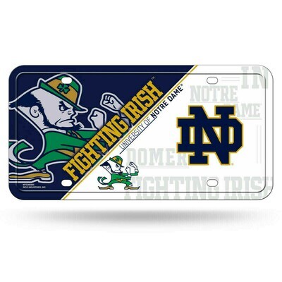 Notre Dame Fighting Irish Lightweight Metal License Plate Notre Dame Fighting Irish Lightweight Metal License Plate