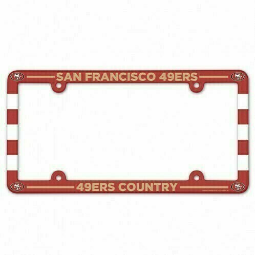 San Francisco 49ers Plastic License Plate Frame San Francisco 49ers Plastic License Plate Frame