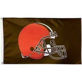 Cleveland Browns Helmet 3' x 5' Deluxe Flag Cleveland Browns Helmet 3' x 5' Deluxe Flag