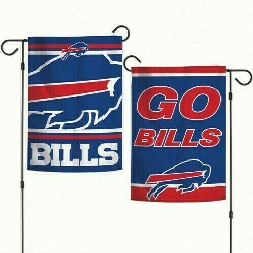 Buffalo Bills Slogan 12.5 Buffalo Bills Slogan 12.5" x 18" Premium 2-Sided Garden Flag