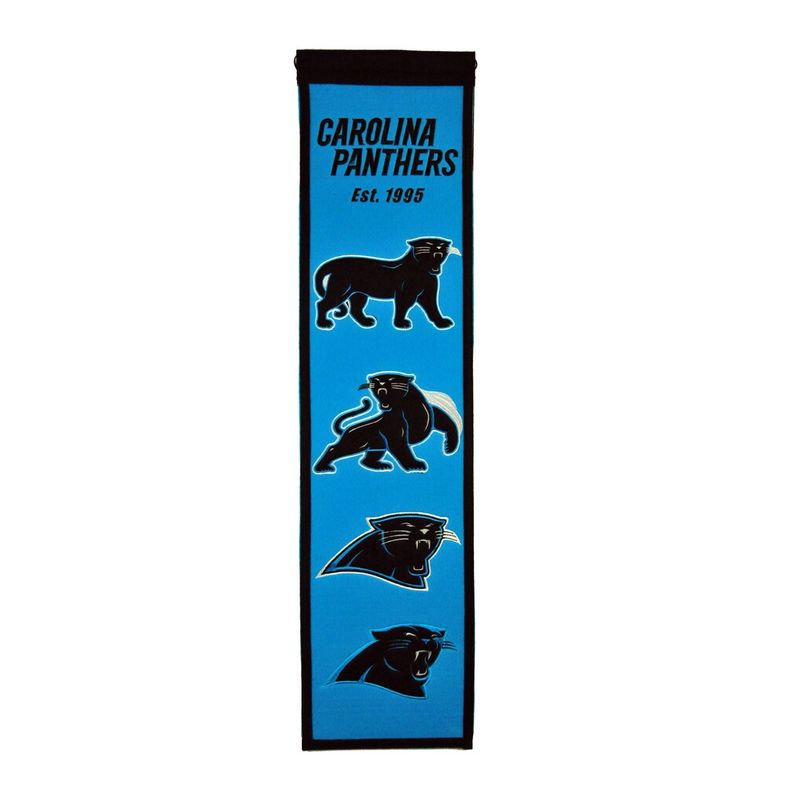 Carolina Panthers 8 Carolina Panthers 8" x 32" Heritage Banner