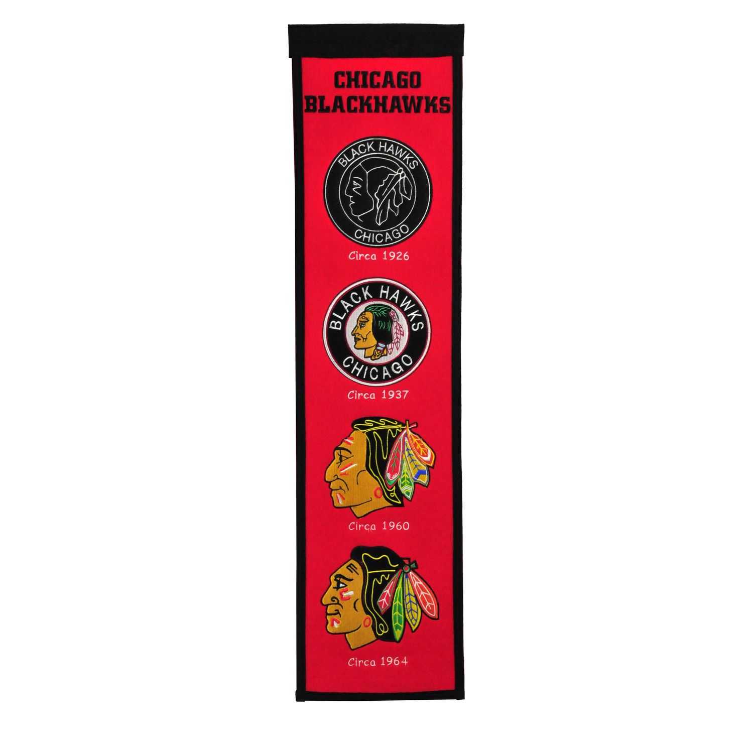 Chicago Blackhawks 8" x 32" Heritage Banner