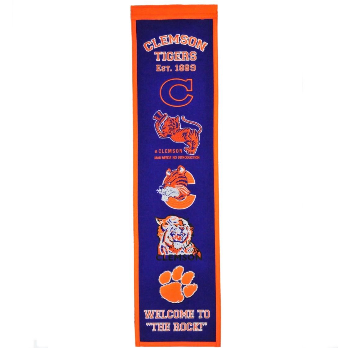 Clemson Tigers 8 Clemson Tigers 8" x 32" Heritage Banner