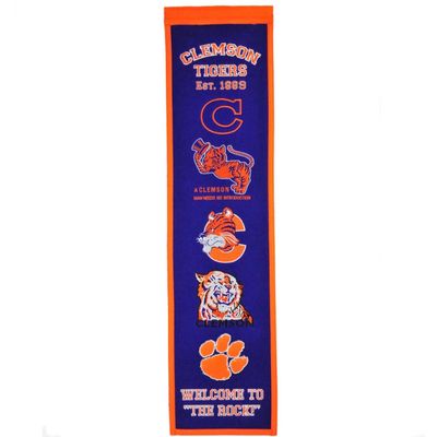 Clemson Tigers 8" x 32" Heritage Banner