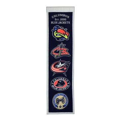 Columbus Blue Jackets 8 Columbus Blue Jackets 8" x 32" Heritage Banner