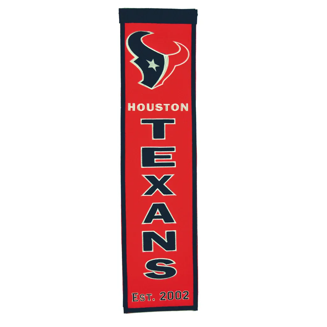 Houston Texans 8" x 32" Heritage Banner