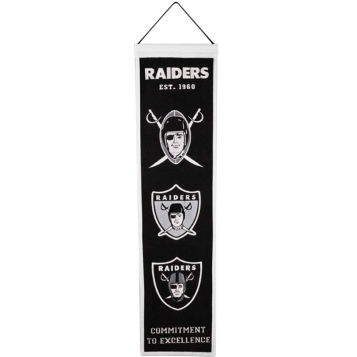 Las Vegas Raiders 8" x 32" Heritage Banner