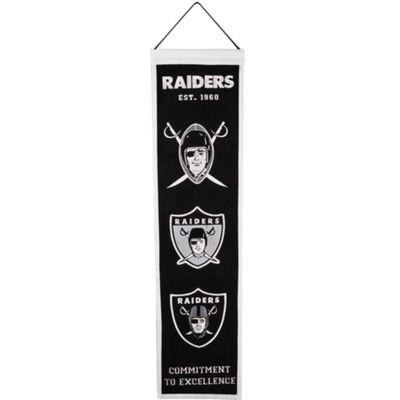 Las Vegas Raiders 8" x 32" Heritage Banner