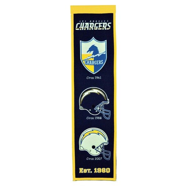 Los Angeles Chargers 8" x 32" Heritage Banner