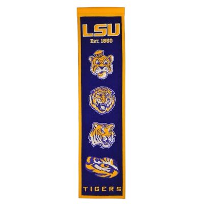 LSU Tigers 8" x 32" Heritage Banner