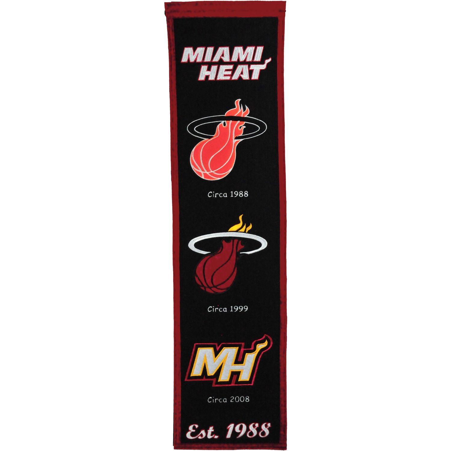 Miami Heat 8 Miami Heat 8" x 32" Heritage Banner