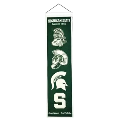 Michigan State Spartans 8" x 32" Heritage Banner