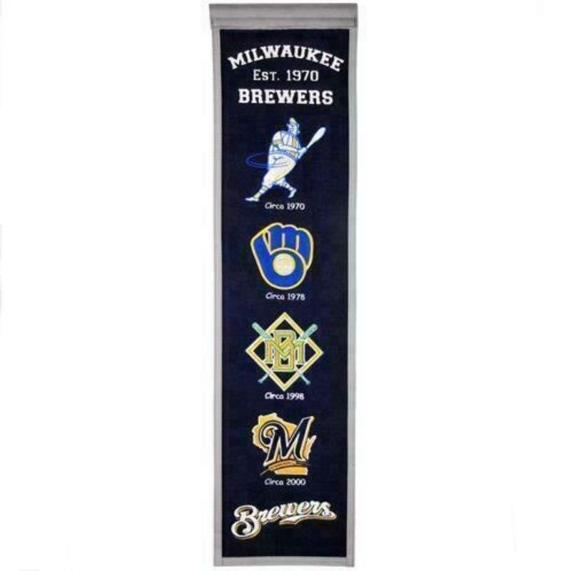Milwaukee Brewers 8 Milwaukee Brewers 8" x 32" Heritage Banner