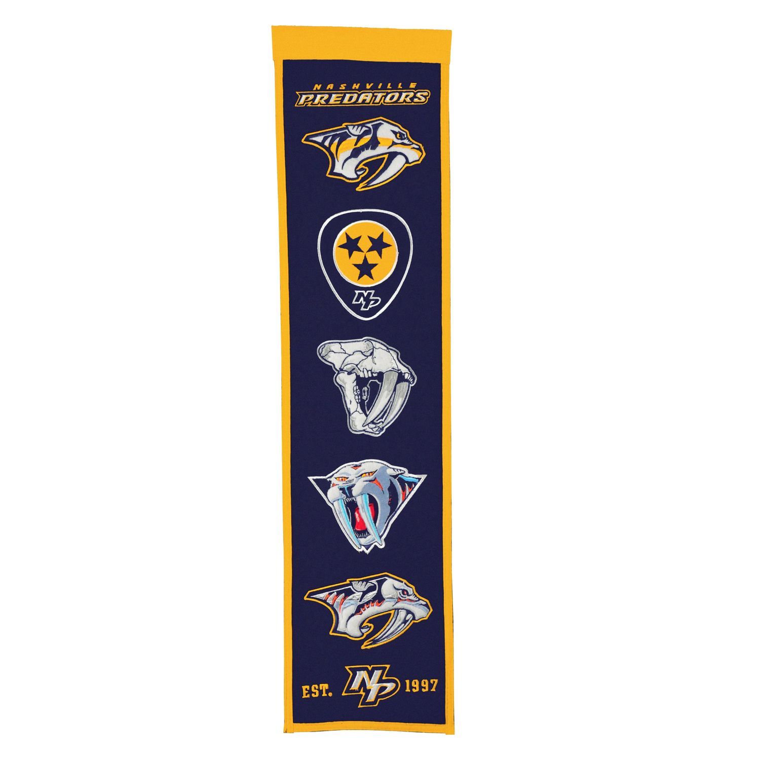 Nashville Predators 8" x 32" Heritage Banner