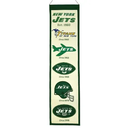 New York Jets 8" x 32" Heritage Banner
