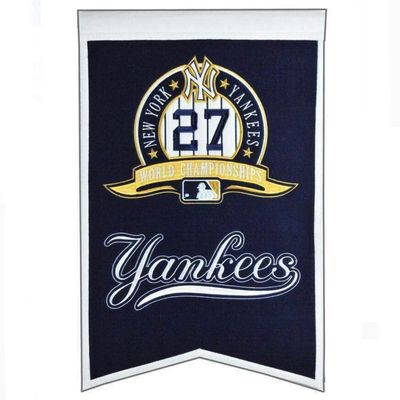 New York Yankees 14” x 22” 27 Time World Champions Banner New York Yankees 14” x 22” 27 Time World Champions Banner