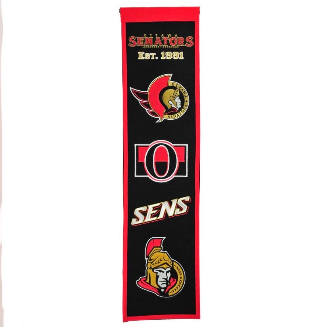 Ottawa Senators 8" x 32" Heritage Banner