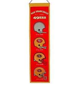 San Francisco 49ers 8 San Francisco 49ers 8" x 32" Heritage Banner