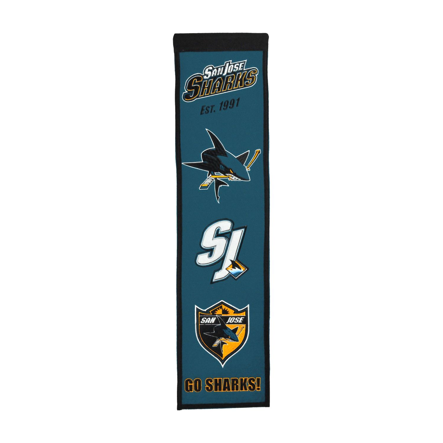 San Jose Sharks 8" x 32" Heritage Banner