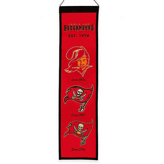 Tampa Bay Buccaneers 8” x 32” Heritage Banner Tampa Bay Buccaneers 8” x 32” Heritage Banner