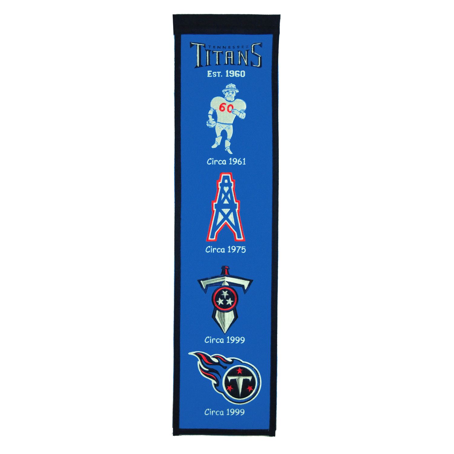 Tennessee Titans 8 Tennessee Titans 8" x 32" Heritage Banner