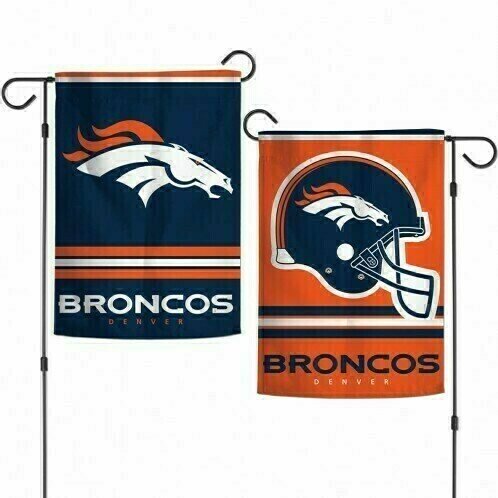 Denver Broncos 12.5 Denver Broncos 12.5" x 18" Premium 2-Sided Garden Flag