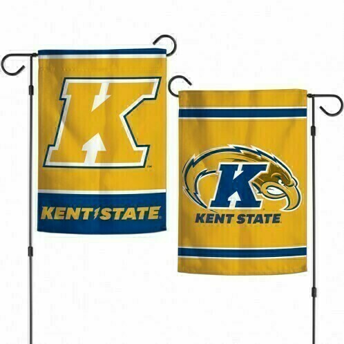 Kent State Golden Flashes 12.5 Kent State Golden Flashes 12.5" x 18" Premium 2-Sided Garden Flag