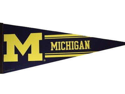 Michigan Wolverines 12 Michigan Wolverines 12" x 30" Premium Pennant