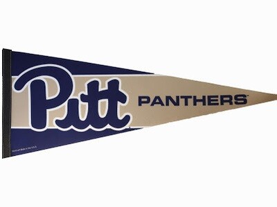 Pitt Panthers Navy Blue 12 Pitt Panthers Navy Blue 12" x 30" Premium Pennant