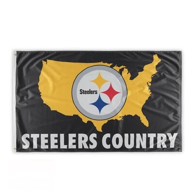 Pittsburgh Steelers Country 3' x 5' Deluxe Flag Pittsburgh Steelers Country 3' x 5' Deluxe Flag
