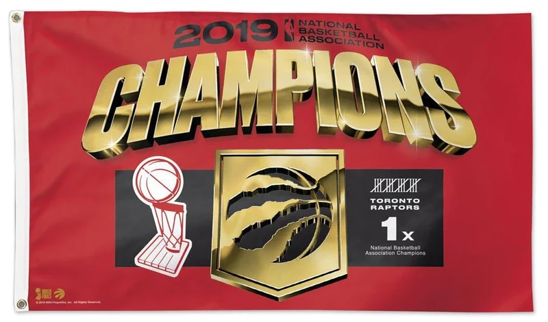Toronto Raptors 2019 NBA Finals Champions Locker Room Celebration 3' x 5' Deluxe Flag