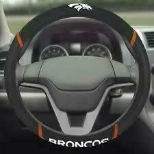 Denver Broncos Embroidered Car Steering Wheel Cover