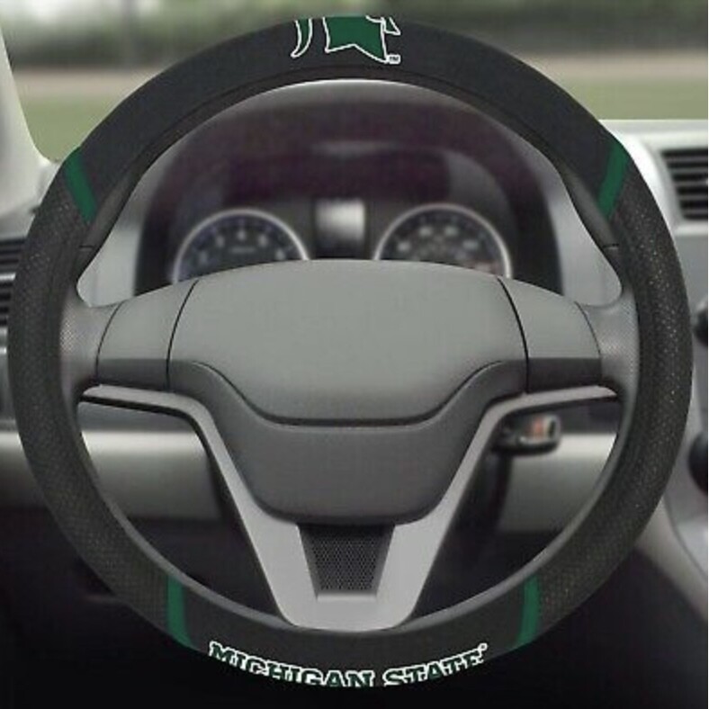 Michigan State Spartans Embroidered Car Steering Wheel Cover