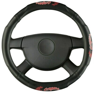 Washington State Cougars Rubber Car Steering Wheel Cover