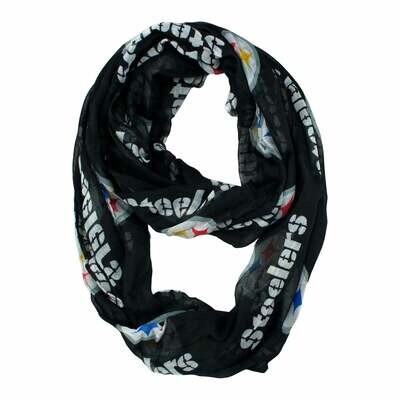 Pittsburgh Steelers Women’s Black Infinity Scarf
