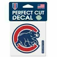 Chicago Cubs 4 Chicago Cubs 4" x 4" Perfect Cut Color Decal