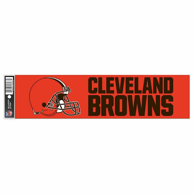 Cleveland Browns 3" x 12" Bumper Sticker