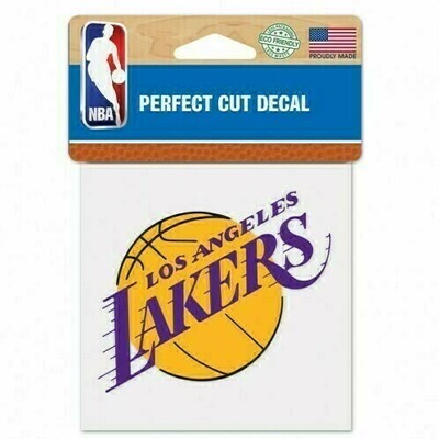 Los Angeles Lakers 4 Los Angeles Lakers 4" x 4" Perfect Cut Color Decal