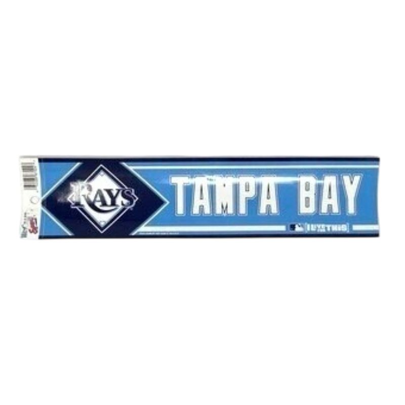 Tampa Bay Rays 3 Tampa Bay Rays 3" x 12" Bumper Sticker
