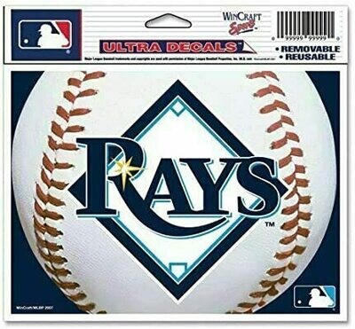 Tampa Bay Rays 4.5 Tampa Bay Rays 4.5" x 5.75" Ultra Decal