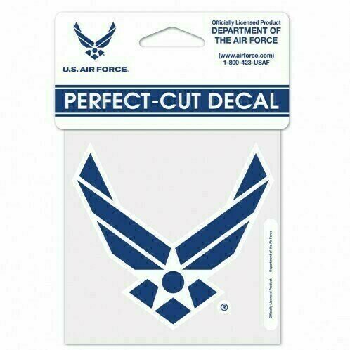 US Air Force 4 US Air Force 4" x 4" Perfect Cut Color Decal