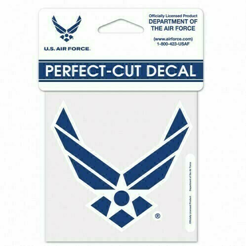 US Air Force 4" x 4" Perfect Cut Color Decal