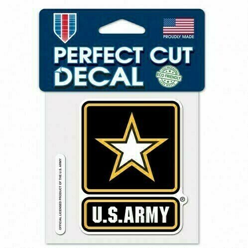 US Army 4 US Army 4" x 4" Perfect Cut Color Decal